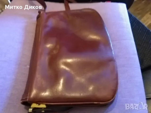 Lorenza firenze genuine leather bag hand made маркова женска чанта отлична ест.кожа 27х20см, снимка 7 - Чанти - 49442306