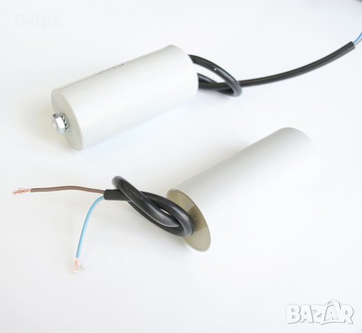 Работен кондензатор 420V/470V 2uF с кабел и резба, снимка 1 - Друга електроника - 42561420