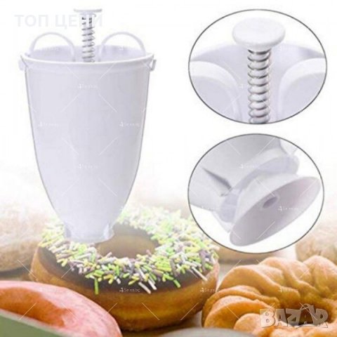 Уред - шприц за понички Donut Maker, снимка 3 - Други - 30851734