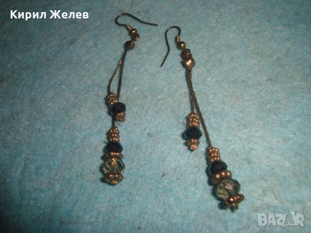 КРАСИВИ СТИЛНИ ВИНТИДЖ МОДЕЛ ОБЕЦИ с ФАСЕТИРАН ЦВЕТЕН КРИСТАЛ 14803, снимка 3 - Обеци - 35353244