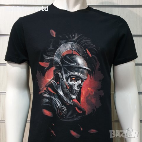 Нова мъжка тениска с дигитален печат Рицар - Череп, снимка 3 - Тениски - 35623310