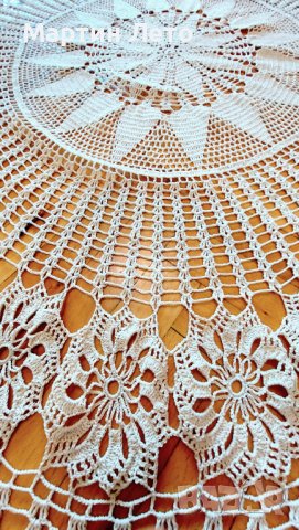 Покривка на една кука. Кръгла - 150 см., снимка 8 - Покривки за маси - 37419958