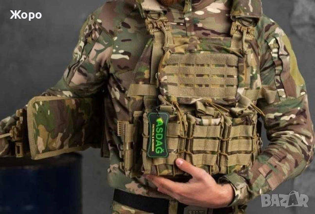 Тактическа Жилетка с гнезда за брон. плочи, снимка 5 - Екипировка - 52427949