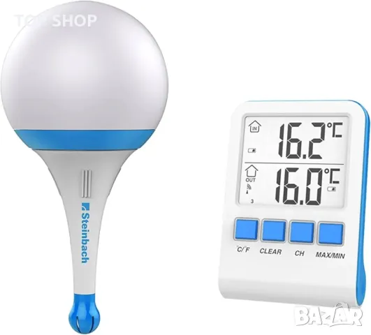 Соларна плаваща лампа с безжичен термометър  STEINBACH, снимка 3 - Басейни и аксесоари - 48472377