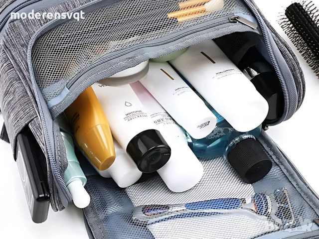 Чанта за тоалетни принадлежности за пътуване, голяма, унисекс, водоустойчива, снимка 7 - Други стоки за дома - 52119418