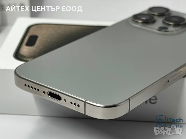 iPhone 15 Pro, 128GB, Natural Titanium, 100% батерия, ОТЛИЧЕН, 2г. ГАРАНЦИЯ!, снимка 8 - Apple iPhone - 56005564