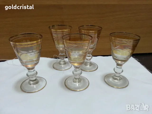 ретро стъклени чашки 