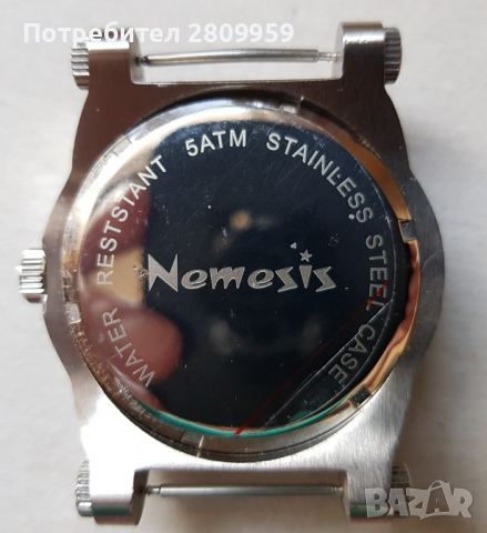 Мъжки часовник Nemesis с широк кожен маншет, снимка 3 - Мъжки - 36571510