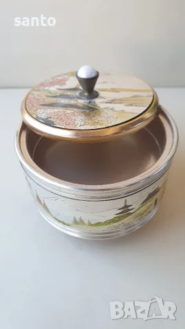 Винтидж Японска Музикална Кутия за Пудра / Бижута Sankyo (1950-1960 г.), снимка 9 - Антикварни и старинни предмети - 55968412