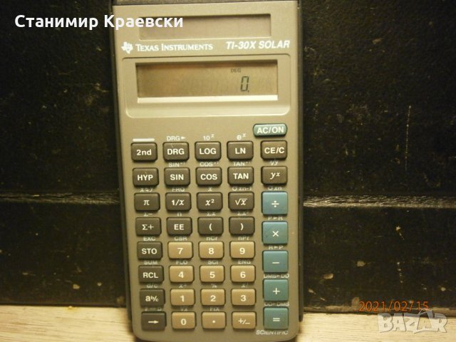 Texas Instruments TI-30X Solar Scientific Calculator, снимка 1 - Друга електроника - 33770580