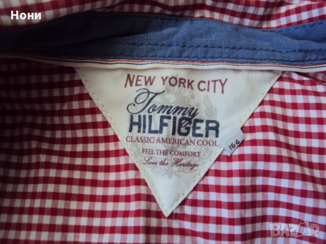 Оригинална риза на Tommy Hilfiger за ръст 164 см за юноша, снимка 2 - Ризи - 34151904