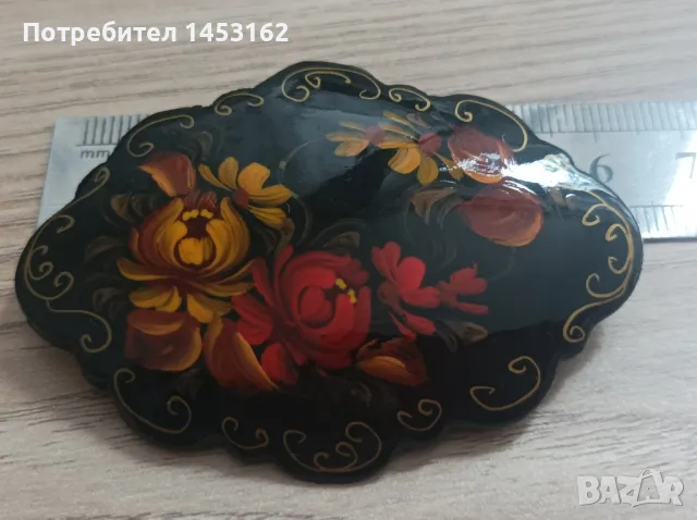 Старинна руска брошка, снимка 2 - Други - 50322760