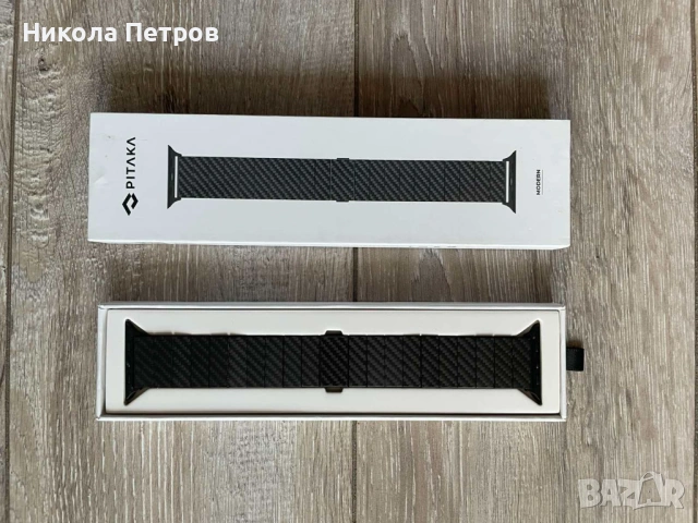 Каишка за часовник от карбонови влакна PITAKA, снимка 3 - Смарт гривни - 54022101