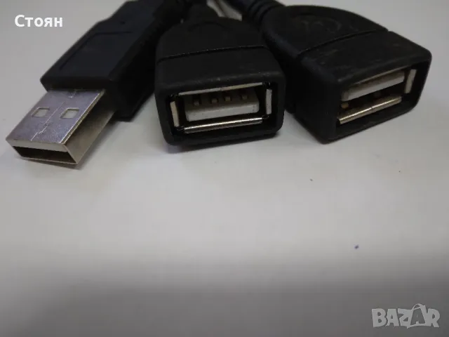 USB кабел, 1 Male to 2 Female USB Cable , снимка 2 - USB кабели - 47788973