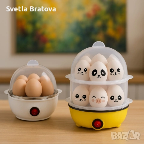 Яйцеварка с пара за 7 или 14 яйца с таймер