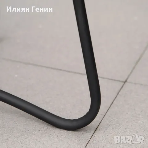 Странична масичка за градина Outsunny, масичка за кафе, масичка за кафе с дръжка за носене, хол , снимка 3 - Маси - 50367830