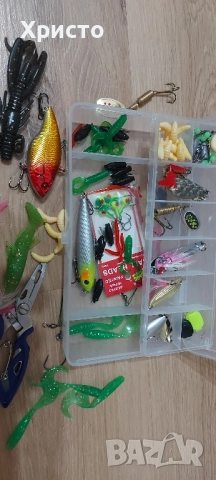 Комплект 110 части за спинингов риболов воблери блесни клатушки силикони , снимка 3 - Въдици - 52329417