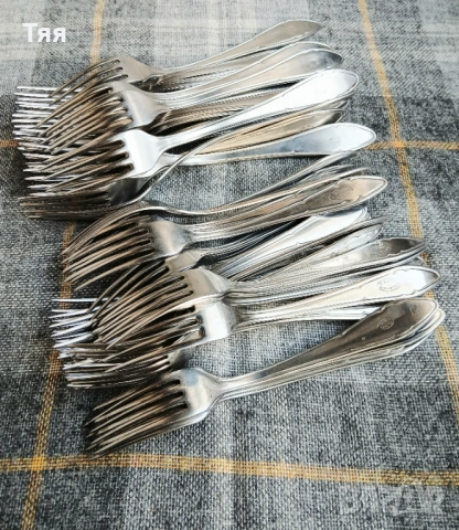 Прибори за хранене/вилици/на Петко Денев , снимка 3 - Прибори за хранене, готвене и сервиране - 53897068