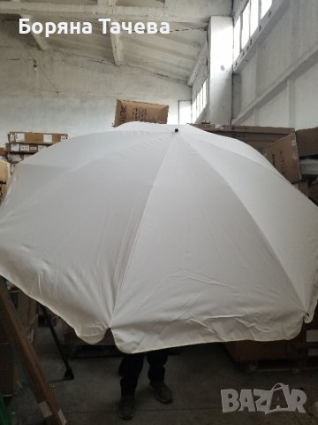 Плажен чадър / Градински Чадър с чупещо се рамо 18084, снимка 3 - Градински мебели, декорация  - 36626698