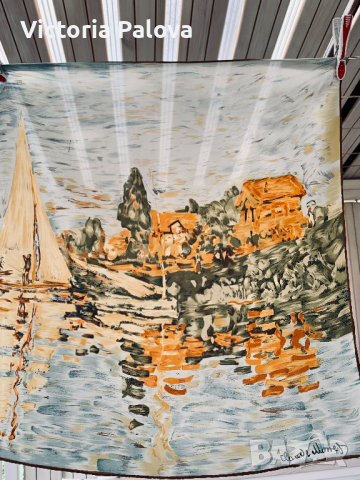 Колекционерски шал-картина Клод Моне., снимка 2 - Шалове - 36550558