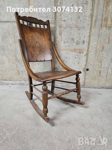 Антикварен люлеещ стол Тонет в перфектно състояние, снимка 4 - Антикварни и старинни предмети - 42661653