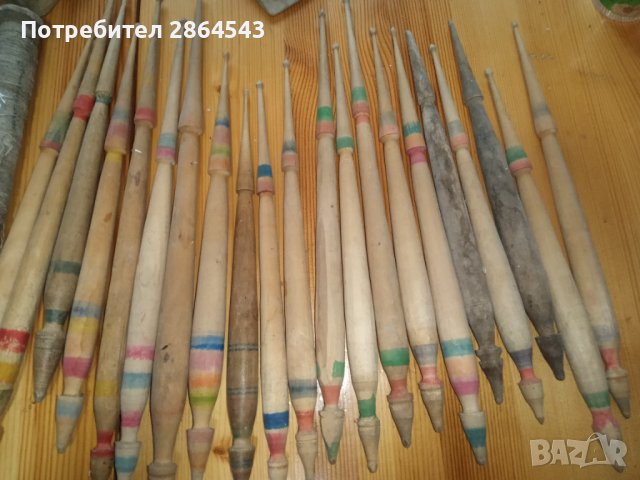 Продавам старинни вретена, совалка, паламарка., снимка 3 - Антикварни и старинни предмети - 39476181
