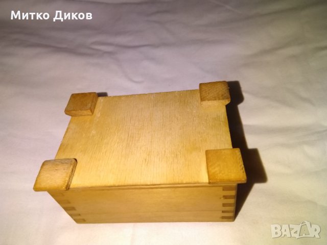 Дървени кутии за бижута и други неща  байцвана и лакирана от соца нови-100х70х55мм, снимка 11 - Колекции - 30698856