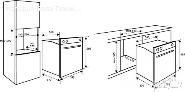 Вградена многофункционална фурна IOM6170RK, снимка 15 - Печки, фурни - 31866811