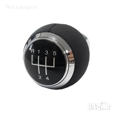 Топка за скоростен лост съвместима с Audi A3 (98-08)  A4 (02-08) - със 5 скорости - гладка кожа