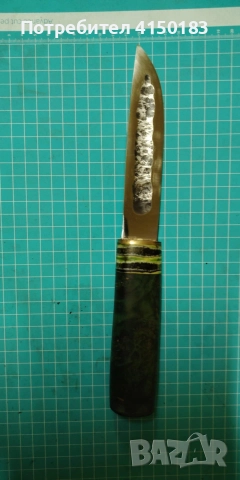 кован Якут от ШХ15 Твърдост HRC.60 размер на острие 140 мм обща дължина 280 ММ , снимка 2 - Други инструменти - 52900000