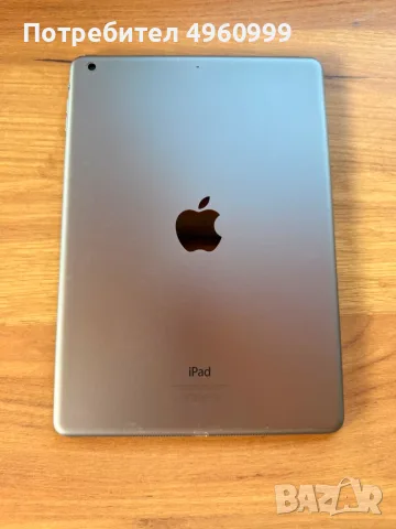 iPad Air 9.7” 32GB Space Gray + оригинална кутия + зарядно, кабел и кейс, снимка 3 - Таблети - 56239618
