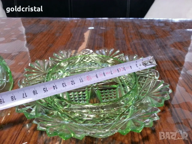 стар кристален съд за масло , снимка 4 - Антикварни и старинни предмети - 50541101