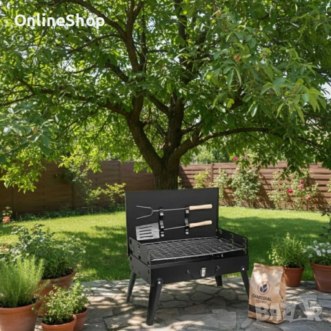 Преносима сгъваема градинска скара , 44x27x37 см, за къмпинг,, снимка 13 - Други стоки за дома - 53029837