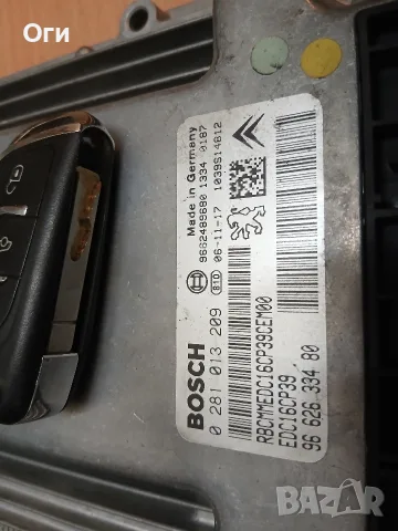 Компютър за Пежо 407 2.2HDI 96 626 334 80 / 0 281 013 209, снимка 2 - Части - 56272999