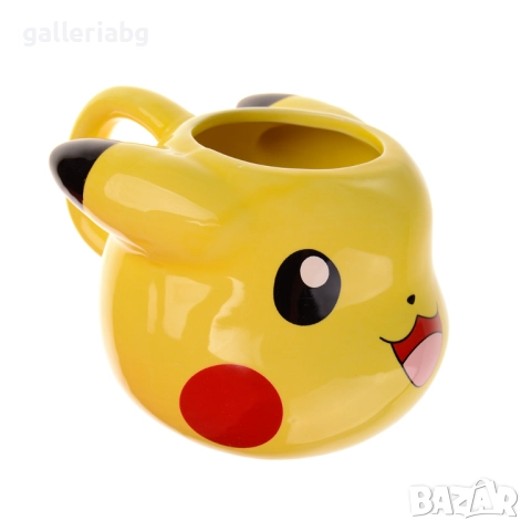 Керамична чаша Pikachu Pokémon – 3D аниме герой, 200 мл, снимка 2 - Чаши - 52672026