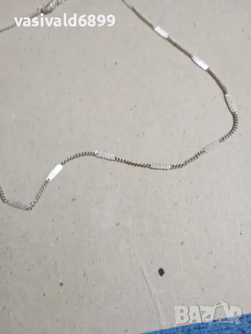 Сребърно синджирче , снимка 4 - Колиета, медальони, синджири - 48230878