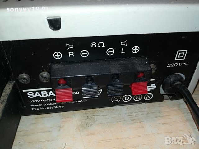 SABA MI 780 STEREO AMPLIFIER-ВНОС GERMANY 0806221937, снимка 14 - Ресийвъри, усилватели, смесителни пултове - 37024410