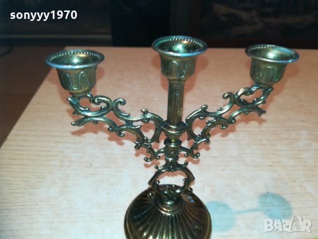 кокетен свещник мед/месинг 0912202029, снимка 3 - Колекции - 31069339