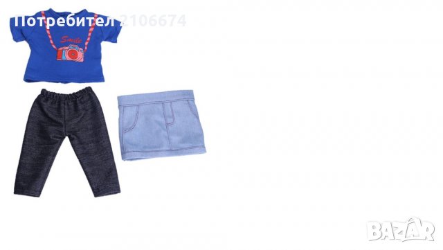 Играчки!Нови дрешки за кукла Бейби Борн/BABY BORN или кукла с височина 43 см, снимка 6 - Кукли - 28445403