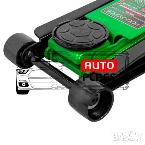  Нископрофилен крик 3,5 тона с педал за повдигане (80-495мм ) RockForce, снимка 3 - Други инструменти - 54032781