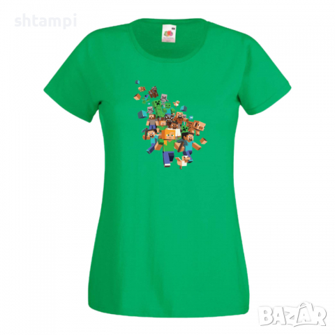 Дамска тениска Minecraft 3 майнкрафт Minecraft,Игра,Забавление,подарък,Изненада,Рожден Ден., снимка 10 - Тениски - 36520793
