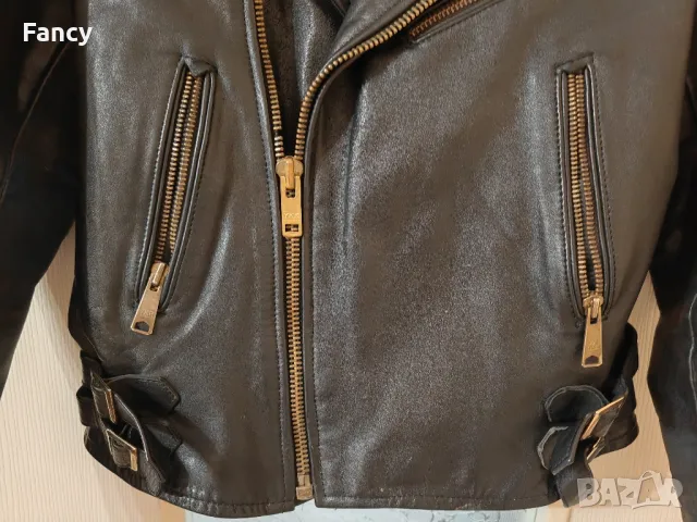 Яке естествена кожа "Перфекто" , снимка 5 - Якета - 49426339