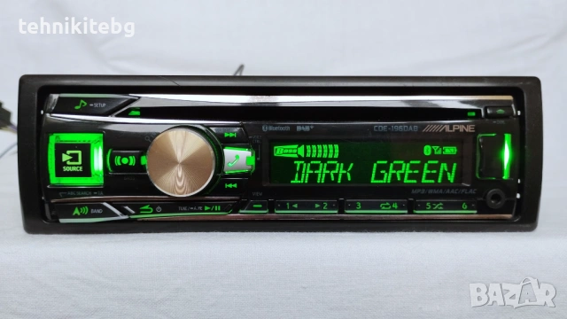 ⭐⭐⭐ ALPINE CDE-196DAB ⭐⭐⭐ - Жесток авто CD плеър с Bluetooth (Блутуут), USB, DAB+, снимка 6 - Аудиосистеми - 54302083