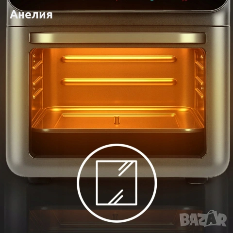 Еър фрайър и фурна 2-в-1 , XXL Капацитет 8.5L, 1350W, 10 Програми, LED Тъч дисплей, снимка 5 - Фритюрници - 54046825