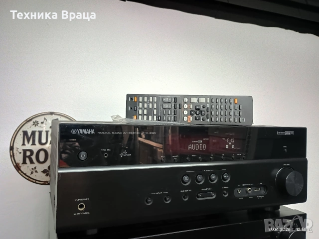 Ресивър (усилвател) YAMAHA HTR-4065. Перфектен! Изпращам видео. 