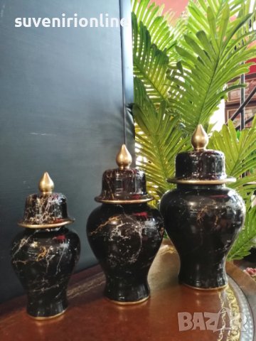 Тройка луксозни вази, снимка 2 - Декорация за дома - 37022980
