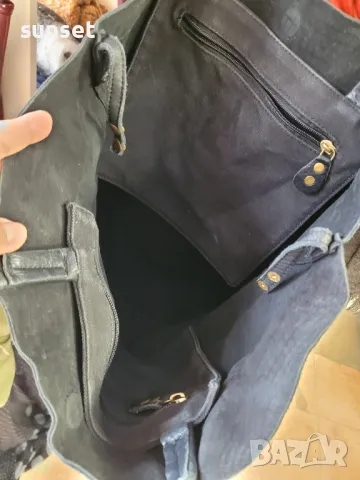 голяма черна торба, ЕСТЕСТВЕНА кожа Birger& Mikkelsen( 102£  в интернет), снимка 13 - Чанти - 48767949