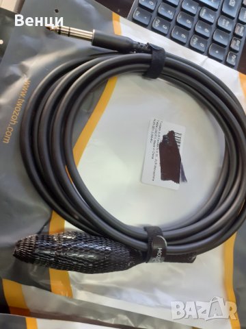 XLR Female to 1/4 Inch (6.35mm) TRS Cable 3m Twozoh, снимка 4 - Други - 44158045