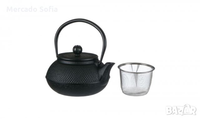 Чайник Чугун Черни релефни точки 600 мл , снимка 3 - Кани - 31841536
