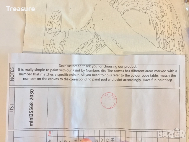 Комплект за рисуване по номера 20x30cm, снимка 7 - Картини - 39080995